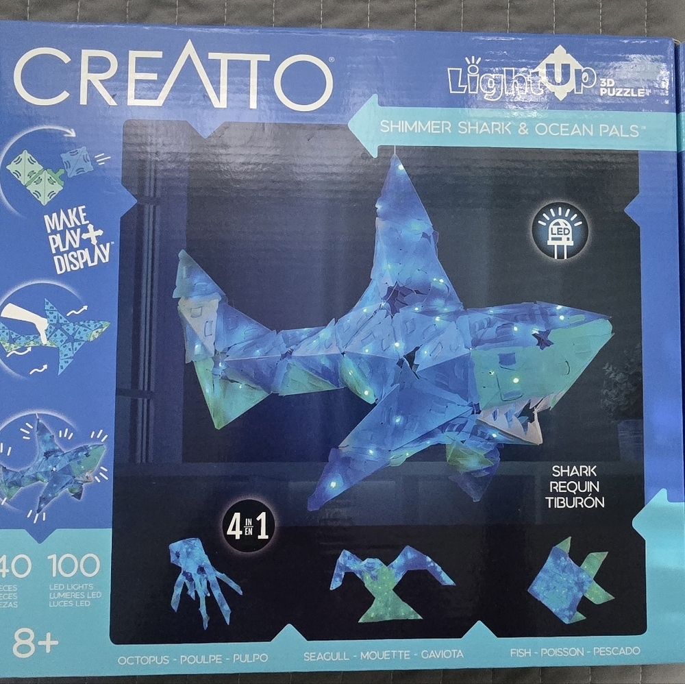 Creatto 4 in 1 light up 3d puzzle